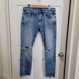 Polo by Ralph Lauren Pants Light Blue Distressed Jeans